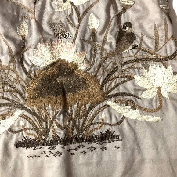 EUC Anthropologie Floral Embroidered Dress With a Bow - Picture 2 of 10